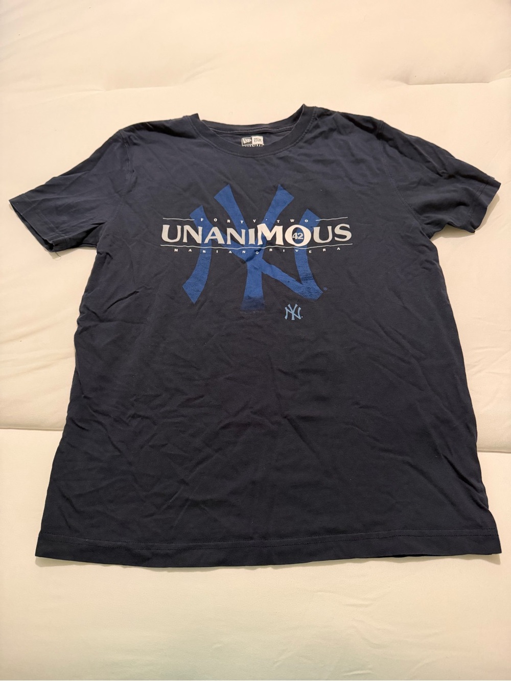 New Era Navy Blue Unanimous Graphic Tee New York Yankees